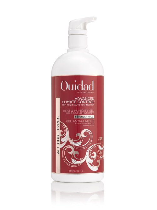Ouidad Advanced Climate Control Heat & Humidity Stronger Hold Gel Travel Size - 33.8 fl oz, Anti-Frizz Nano Technology, Styling Gel, Prevents Flyaways & Frizz, Crunch-free Hold, For All Curl Types