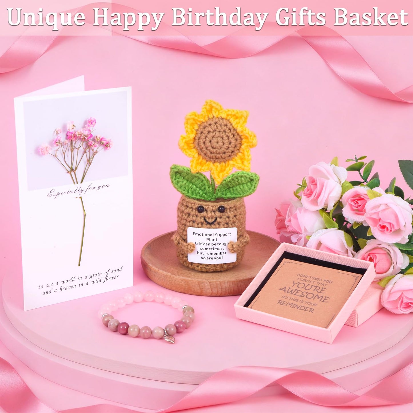 Birthday Gifts for Women Spa Care Package, Get Well Soon Gift Baskets Thinking of You Sympathy Gift, Self Care Basket w/ Luxury Flannel Blanket 16 Oz Glass Mother Day Gifts for Her Sister Wife Friend