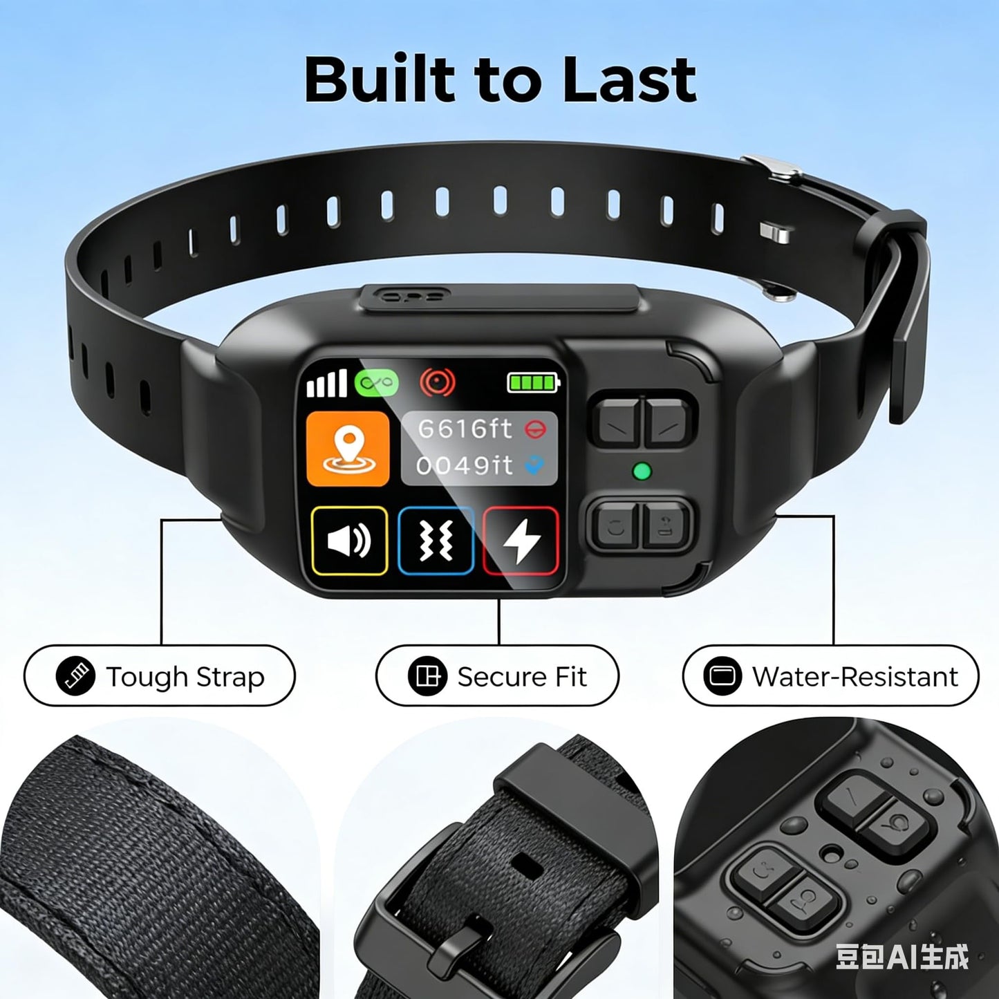 GPS Wireless Dog Fence System,Invisible Fence for Dogs with GPS Collar,Wireless Electric Dog Fence for Large & Small Dogs– Adjustable Boundary Collar,Waterproof & Rechargeable,Large Yard & Outdoor Use