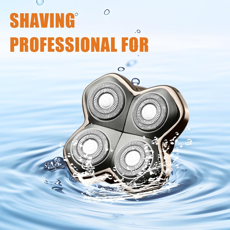 Replacement Blade Shaver PRO 4 Head for Electric Shaver Compatible with Skull Pitbull, Butterfly Kiss PRO & Palm Shavers (3Pack)