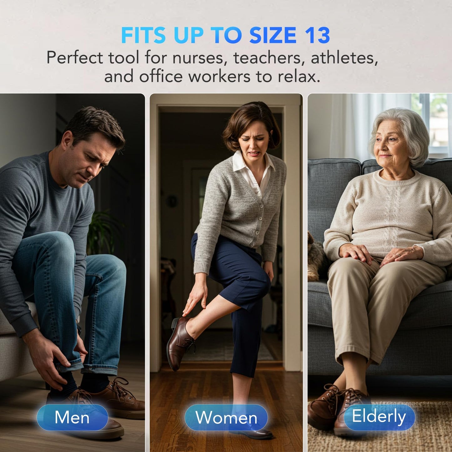 SKG YS100 Shiatsu Foot Massager with Heat and Remote, Feet Massager with 3 Air Compression Modes, for Plantar Fasciitis and Neuropathy, Fits up to Size 13 for Men Women