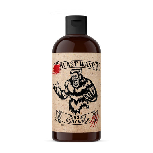 Johnny Slicks Body Wash, Supports Clean & Hydrated Skin, with Activated Charcoal, Organic Oils and Exfoliants, Rugged Scent, 16 Oz