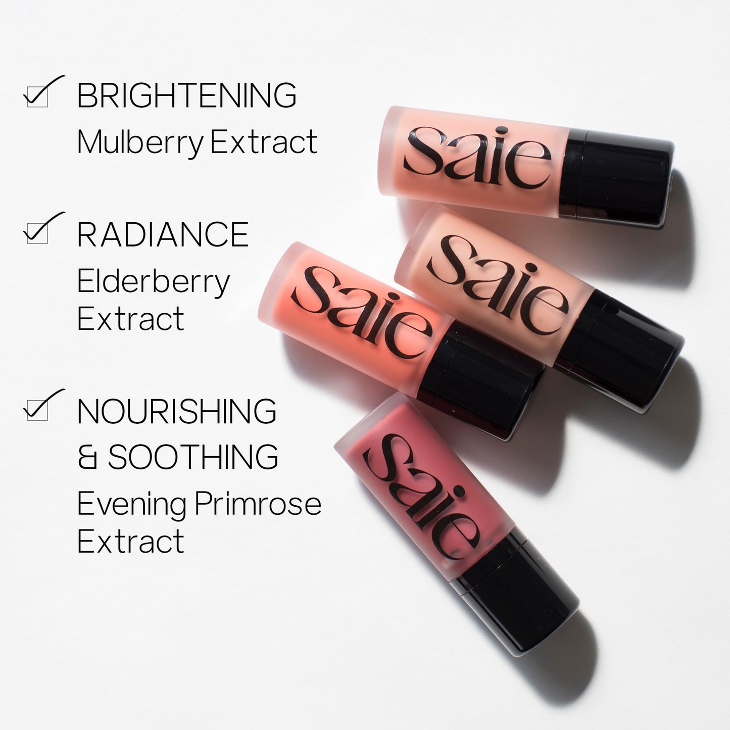 Saie Dew Liquid Blush for Cheeks - Hydrating Cream Blush Stick with a Blendable + Buildable Formula - Skincare Infused Dewy Cheek Tint for a Natural Flush - Glowy Makeup Essential - Dreamy (.40 oz)