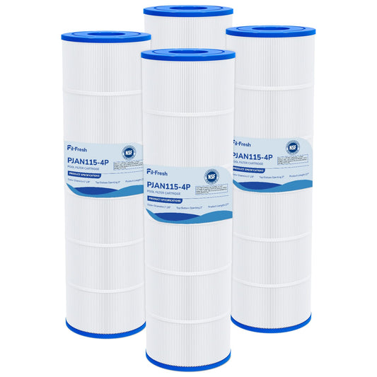 Fil-fresh CV460 Pool Filters Cartridge Compatible with Jandy CV460, CL460, Replaces Jandy R0554600, Pleatco PJAN115, Unicel C-7468, 4×115 sq.ft, 4-Pack
