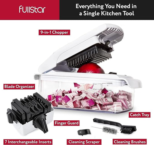 fullstar Bundle: Chopper And 2 Piece Silicone Lids