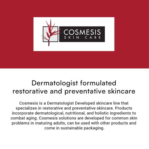 Cosmesis Vitamin C Serum: Rejuvenate & Protect Skin with 12% Concentrated Vitamin C & Antioxidant Tea Extracts for Brighter, Healthier Skin - 1 fl oz.