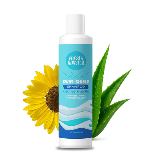 Fresh Monster Kids Swim Shampoo – Chlorine Removal Clarifying Shampoo for Swimmers – Sulfate-Free, Tear-Free, Post-Swim Hair Wash for Kids, 8.5 oz