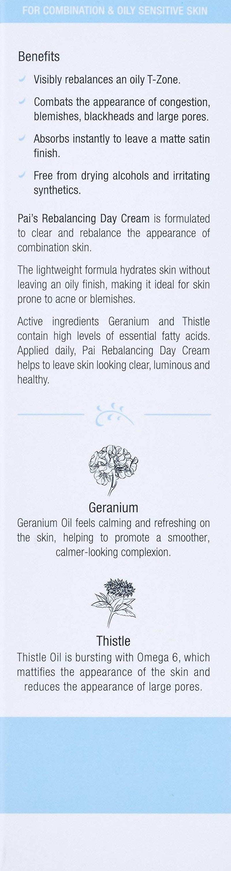 PAI SKINCARE - The Pioneer: Geranium + Thistle Mattifying Moisturizer | Natural, Vegan, Sensitive Skincare (1.7 Fl Oz | 50 mL)