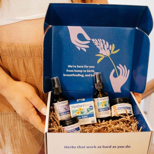 Motherlove Baby Body Care Gift Box—Clean Body Care for Newborns, Infants, & Toddlers—Baby Shower Gift & Nursery Essential