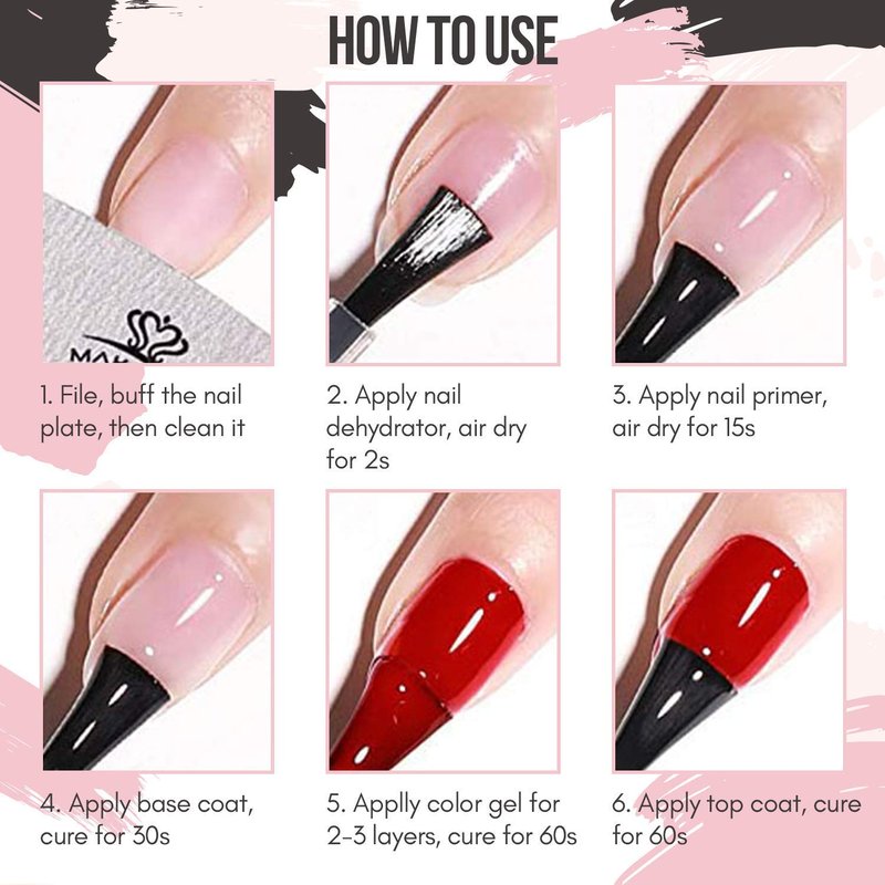 Makartt Nail Primer Natural Nail Dehydrator Primer for Acrylic Nails Gel Polish Bundle Peel Off Base Coat, 15ml UV Gel Base Coat Nail Polish Peelable Base Gel