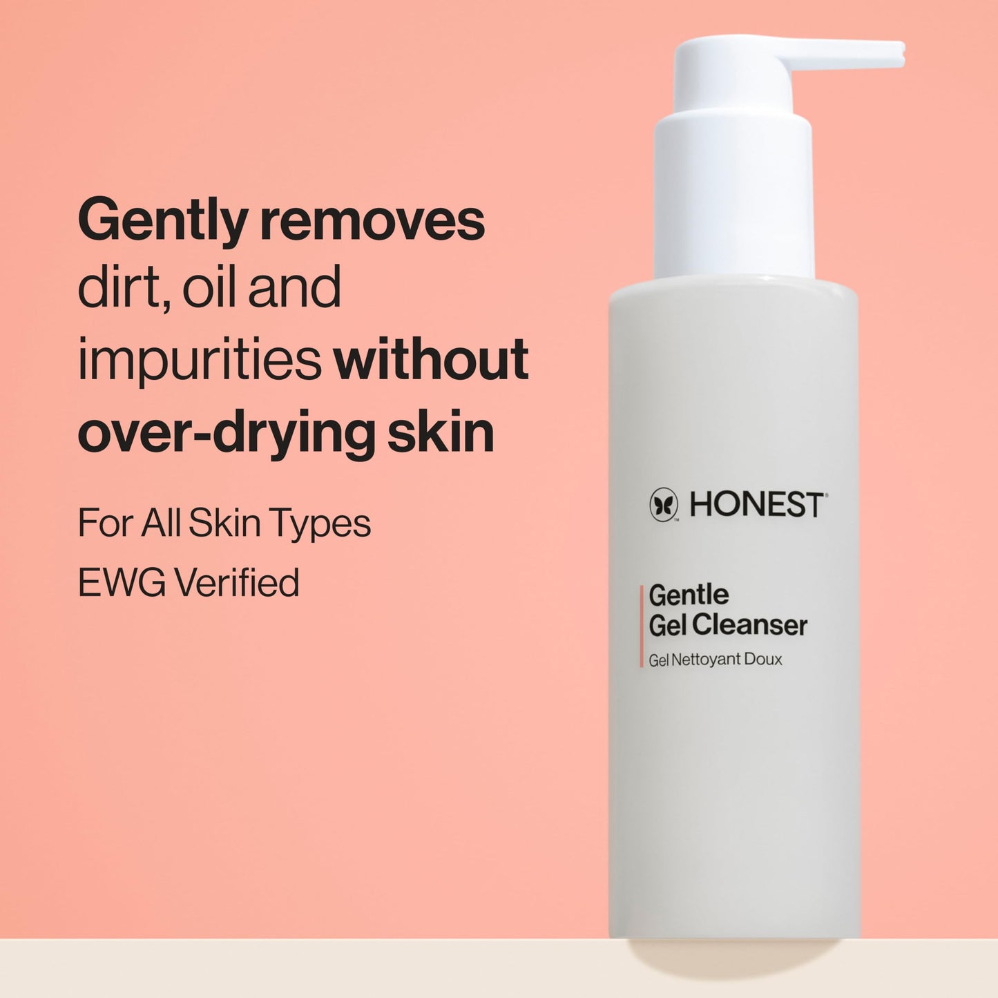 Honest Beauty Gentle Gel Daily Face Cleanser, Calms, Refreshes, Hydrates, Vegan Safe for Sensitive Skin, 5 fl oz, (Pack of 2)
