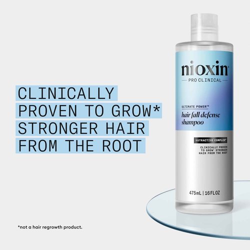Nioxin Hair Fall Defense Shampoo | Activates Hair Follicles for Visibly Less Hair Loss | 16 Fl Oz + Nioxin Hair Fall Defense Intensive Daily Leave-In Hair Treatment | 2.3 Fl oz.