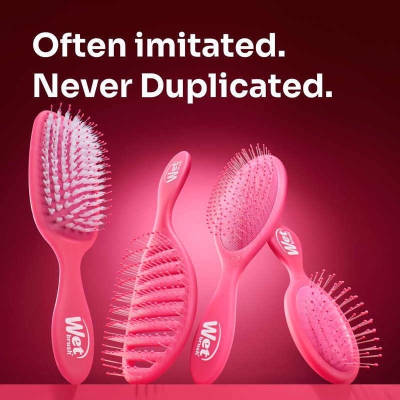 Wet Brush Original Detangler Hair Brush, Cream (Iridescence Icon), Ultra-Soft IntelliFlex Bristles, Detangling Bristles Glide Through Tangles, All Hair Types (Wet & Dry), Women & Men, Limited Edition
