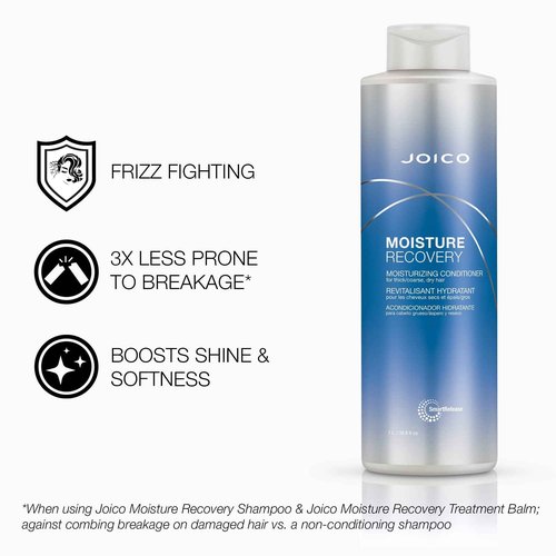 Joico Moisture Recovery Moisturizing Shampoo & Conditioner Set | Replenish Loss Moisture | For Thick & Coarse & Dry Hair
