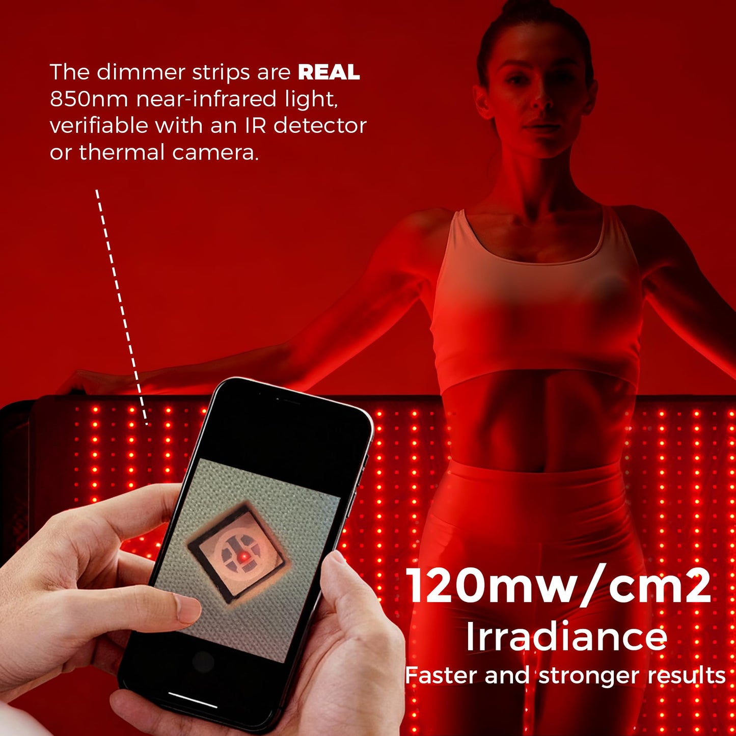 Infrared Red Light Therapy Full Body Mat - 2052 pcs Professional SMD LED Chips - 660nm&850nm Wavelengths, Pain Relief, Enhances Recovery, Whole Body Care, Sleep Improvement & Energy Boost