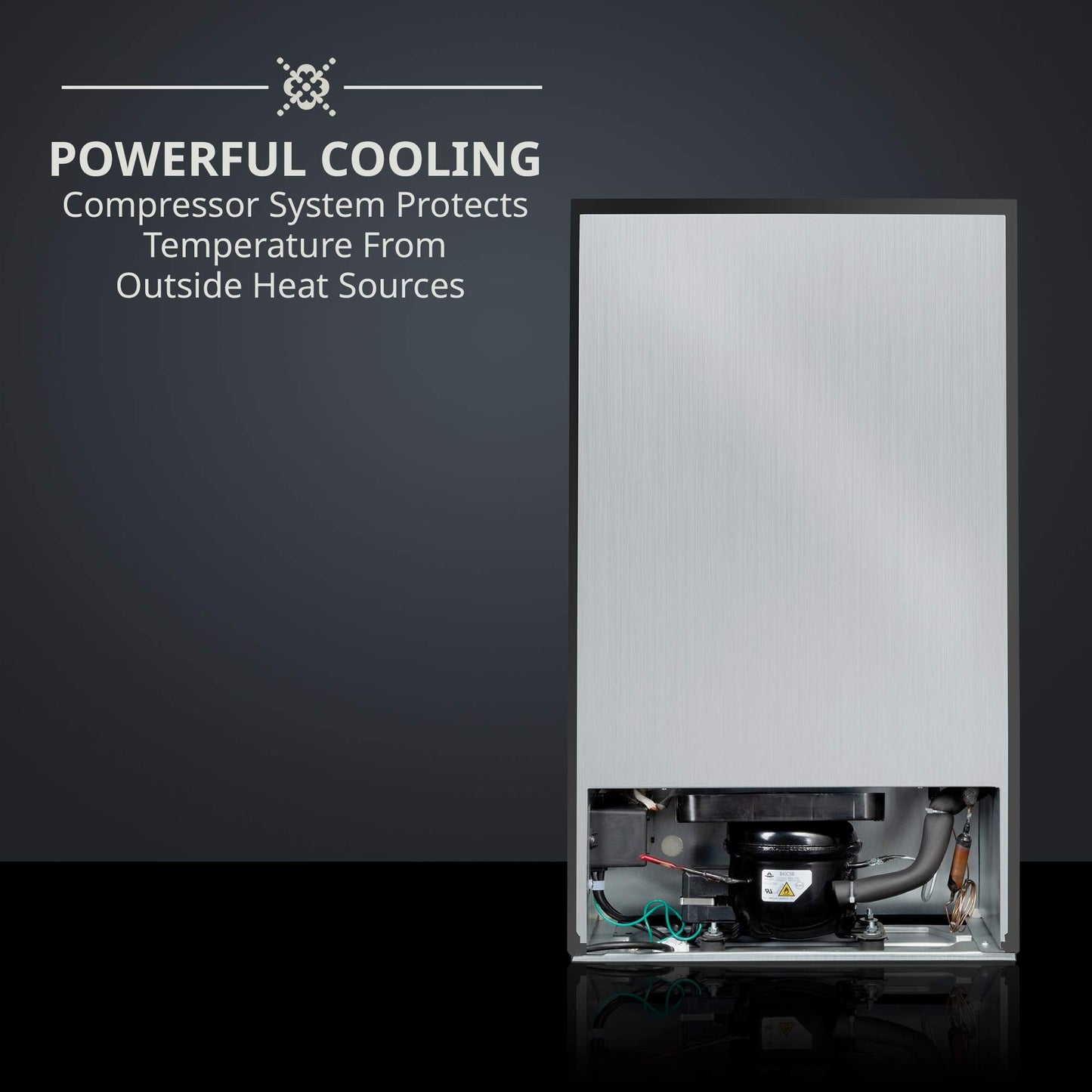 Ivation 28 Bottle Compressor Wine Cooler Refrigerator w/Lock | Large Freestanding Wine Cellar For Red, White, Champagne or Sparkling Wine | 41f-64f Digital Temperature Control Fridge Stainless Steel