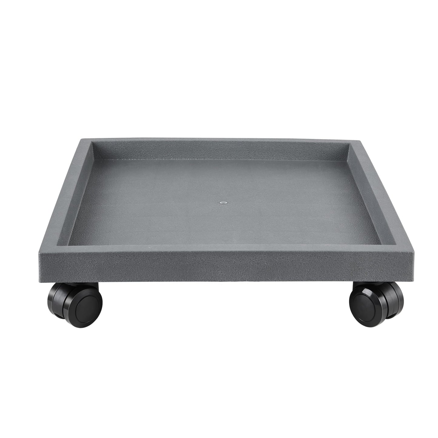 NAZKAEN 14.2 Inch Square Rolling Plant Caddy Saucer with Wheels, Heavy Duty Wheeled Planter Stand for Potted Plant, Coaster Roller Base Tray with Casters, Flower Pot Dolly Holder for Indoor Outdoor