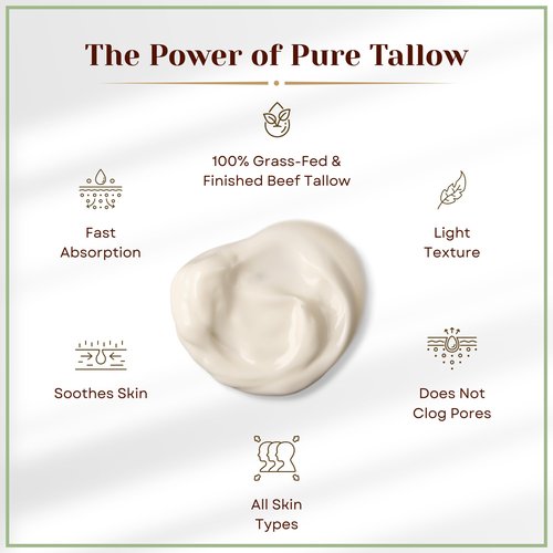Domoria Organics 100% Grass-Fed Tallow Trio Balm Gift Set - Herb-Infused Chamomile & Calendula Moisturizer for Men, Women, Psoriasis, Eczema, Dry Sensitive Skin, 3 pack
