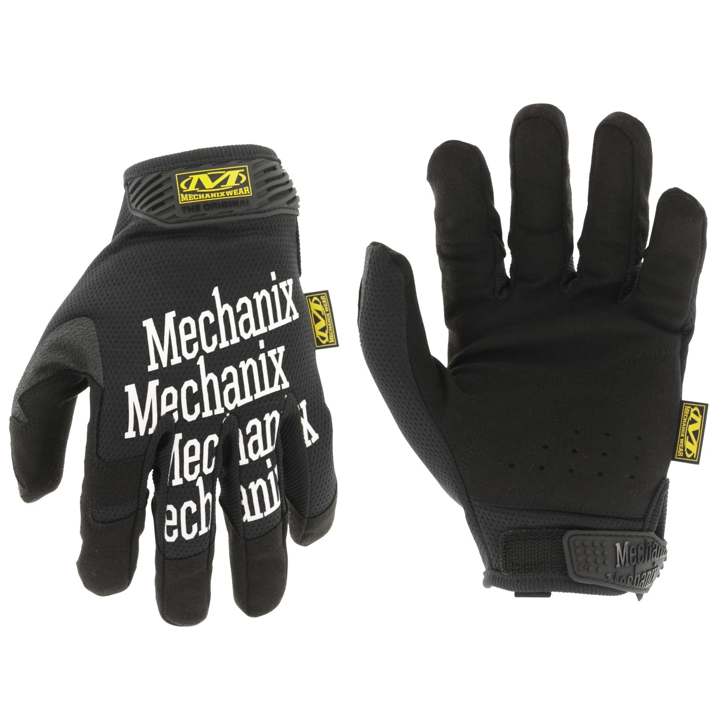 Mechanix Wear Original Work Gloves - Multi-Purpose Outdoor Work Gloves - Touchscreen Capable - Secure Fit - Durable & Machine Washable - Breathable & Comfortable - Large - Black