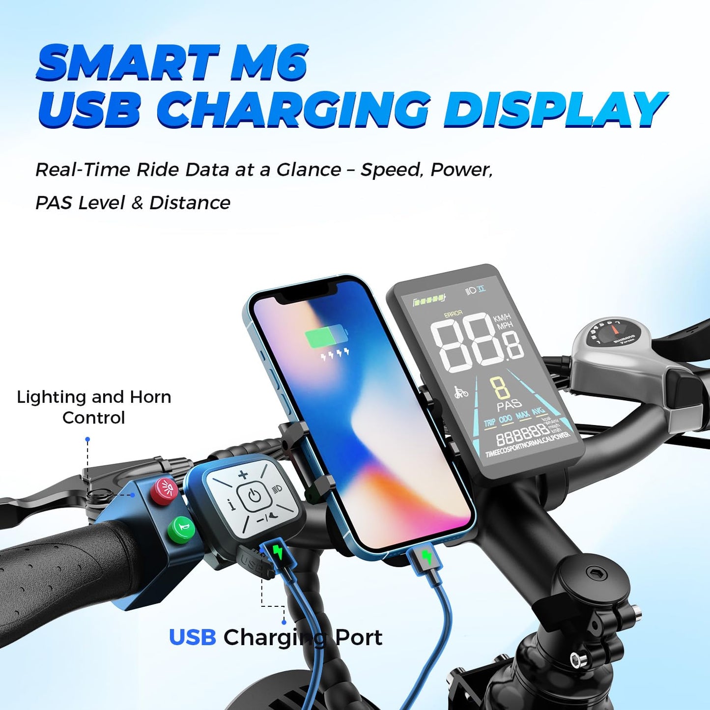 LEONX M2 pro Electric Bike,1800W Peak Motor EBike for Adults, 26'' x 4.0'' Fat Tire Electric Bike with 48V 17.5AH Battery, 36MPH 85Miles Long Range Electric Mountain Bike with Front Basket