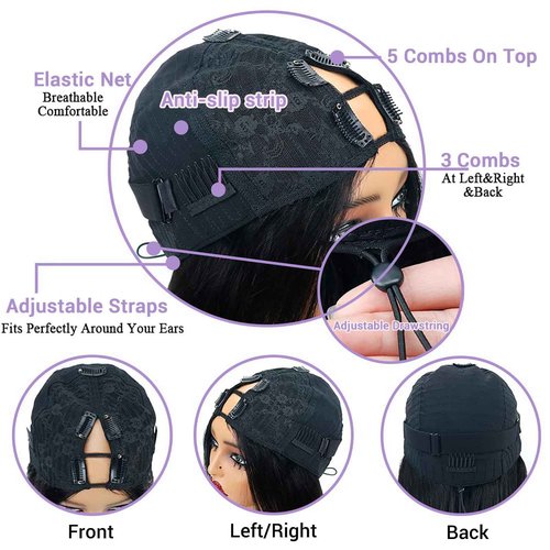 DSEKCAIN Body Wave V Part Wig Human Hair Glueless Clip In 100% Real Human Hair V-part Wigs No Glue No Sew In Upgrade U Part Wig For Beginners Friendly 200% Density 16 Inch