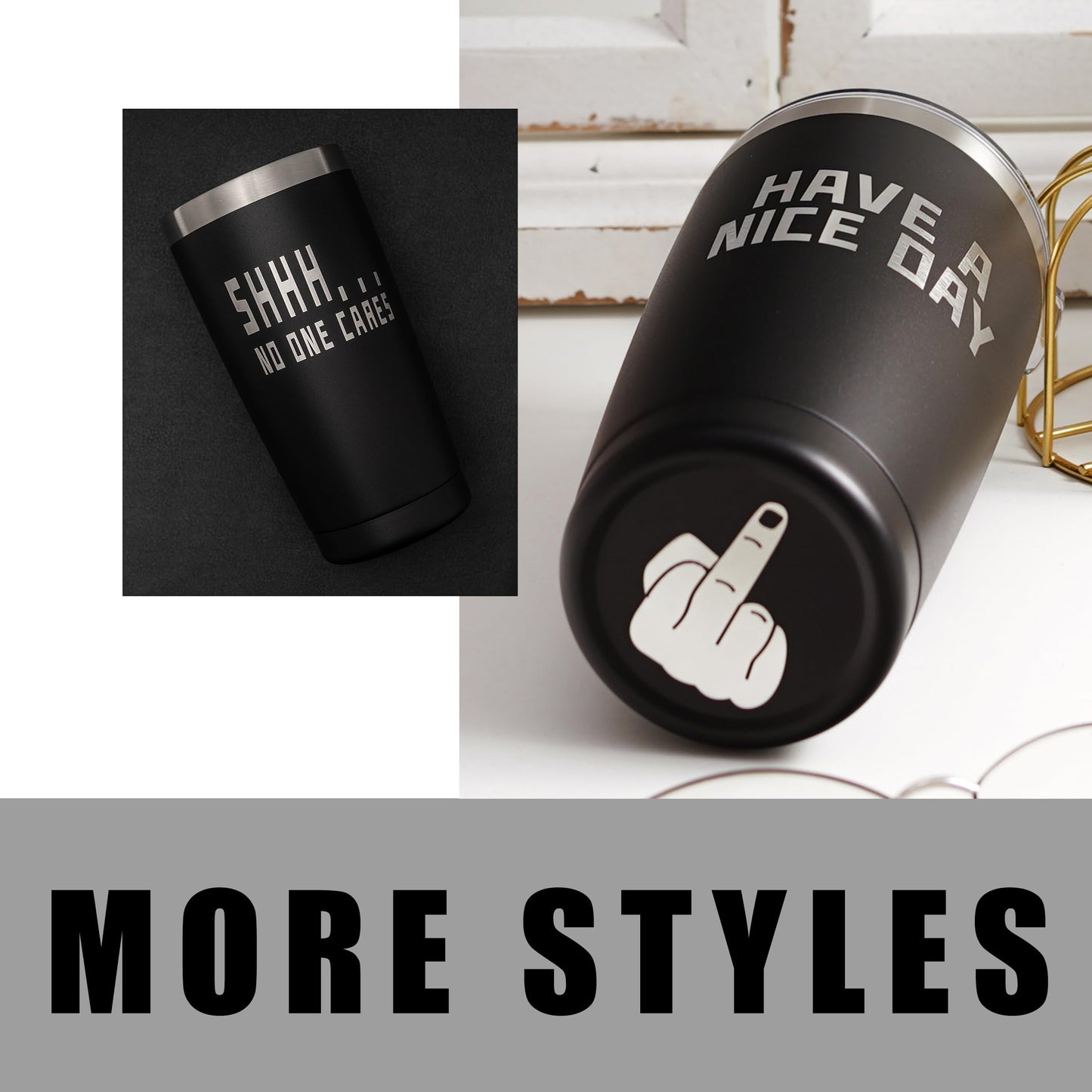 ARIABLE Farewell Gifts for Coworkers - Coworker Leaving Gift for Women & Men - Going Away Goodbye Coworker New Job, Good Luck Gifts for Coworkers, Friends, Boss, 20oz Engraved Tumbler, Black