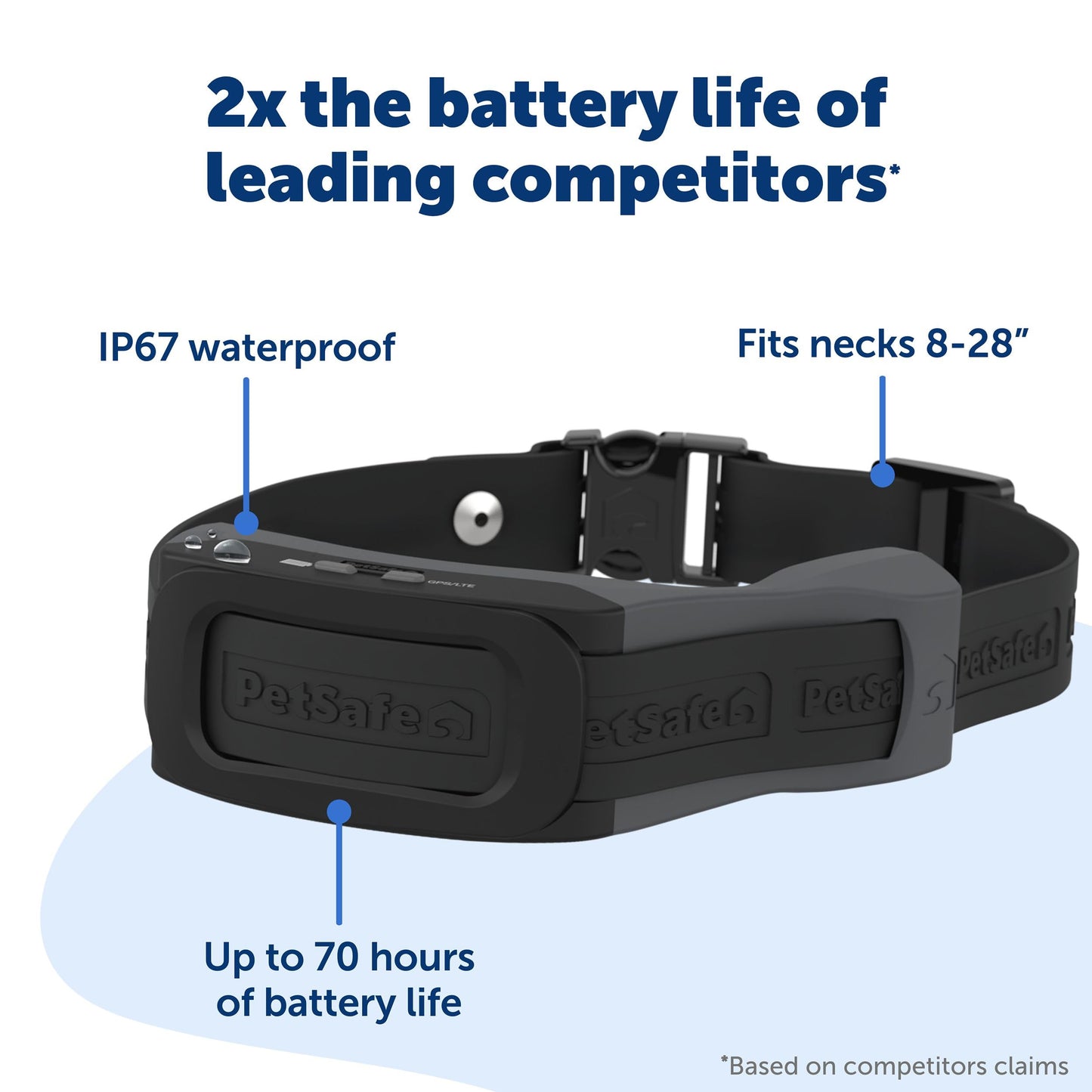 PetSafe Guardian GPS 2.0 Dog Fence + Tracking - Wireless GPS Dog Fence - Real-Time Tracking - Custom Boundaries System - Waterproof Collar - Comfortable Fit