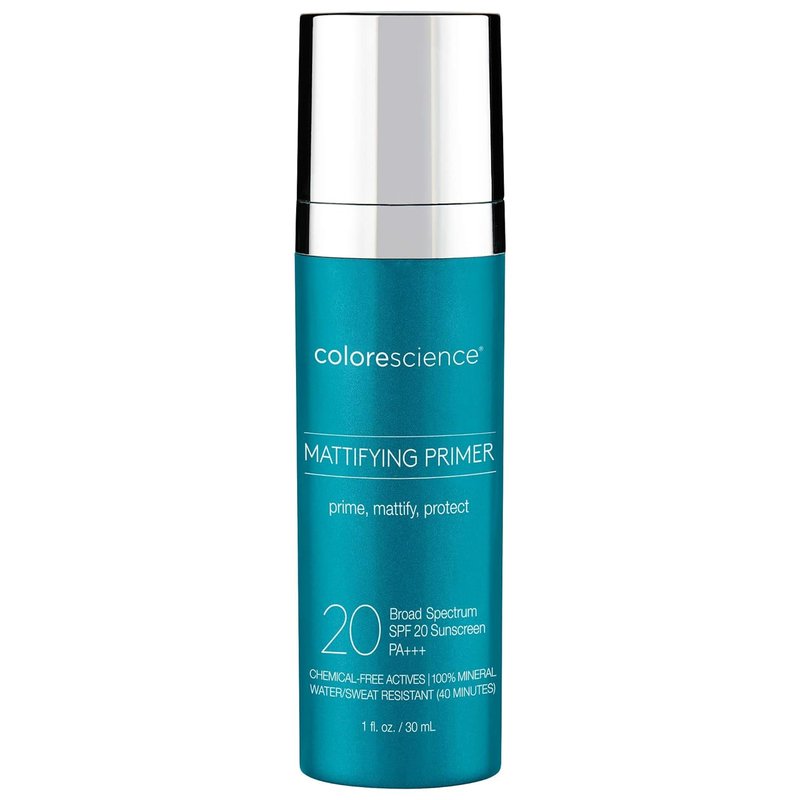 Colorescience Mattifying Perfector Face Primer - Water Resistant Mineral Sunscreen, SPF 20 | 1 Fl Oz