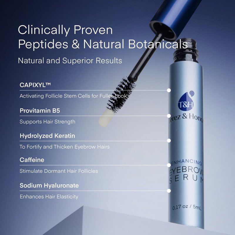 Advanced Enhancing Eyelash Growth Serum and Eyebrow Growth Serum Set for Thicker Lashes and Brows, Longer, Fuller