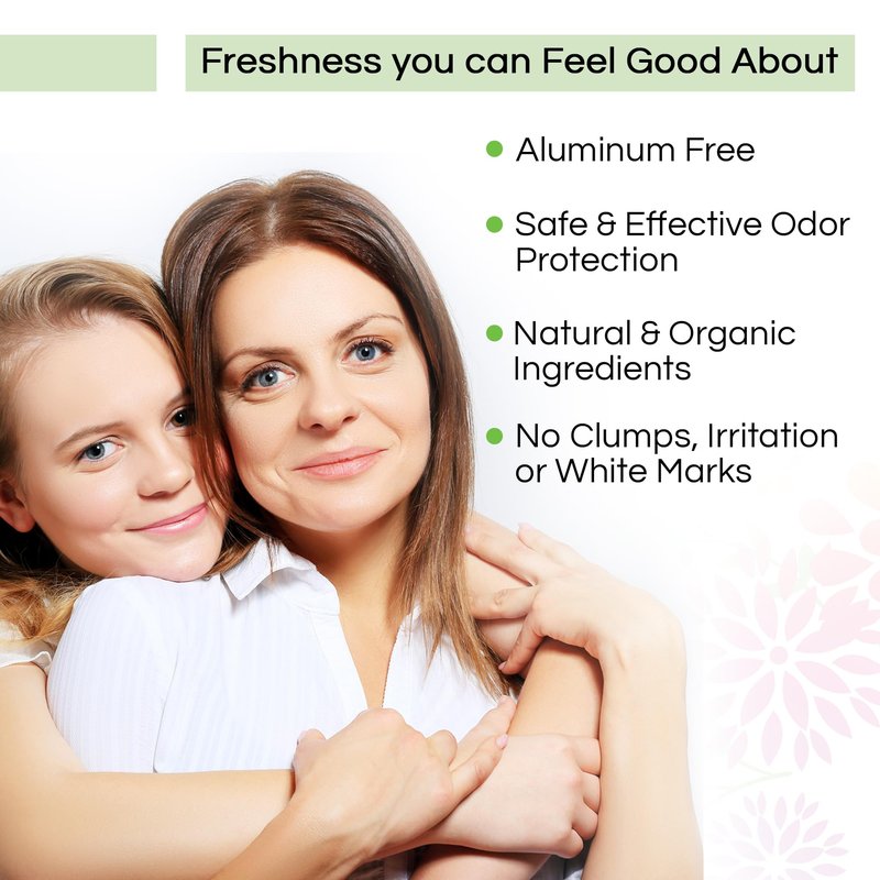 Good for You Girls Aluminum-Free, Natural Deodorant for Kids, Pre teens, Teens, Safe & Effective Odor Control, Clear Roll-On, Natural Fragrance, Vegan, Made in USA | Soft Powder, 3 oz (Pack of 3)