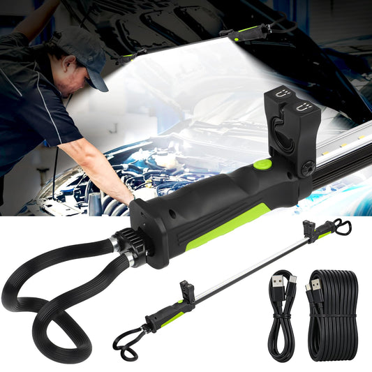 Aaleds Underhood Work Light, 2000LM Super Bright, 5200mAh Rechargeable LED Work Lights for Mechanics, Magnetic Automotive Under Hood Light Bar Cordless Touble Light for Car Repairing/Garage/Workshop