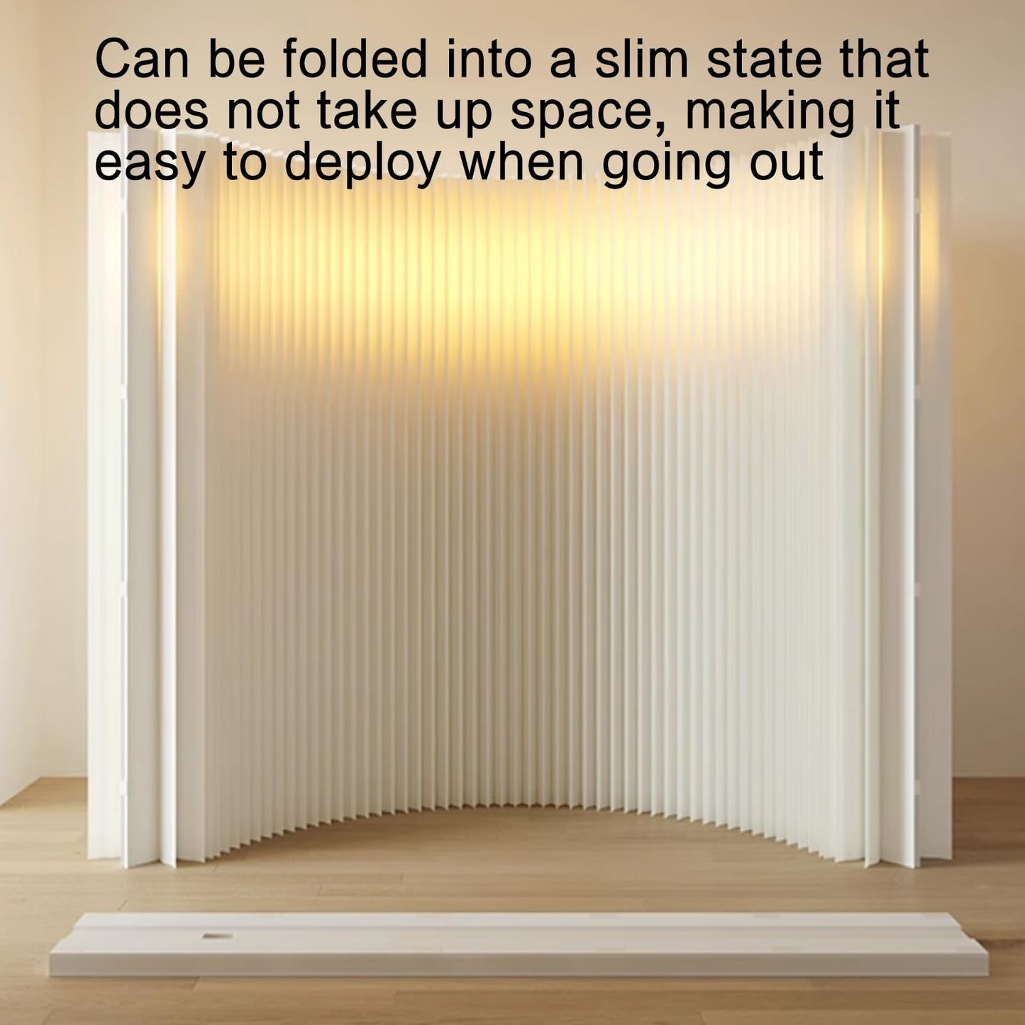 Portable Folding Paper Room Divider, Lightweight Retractable Partition for Easy Room Separation, Ideal for Home, Office, Privacy, and Space Management