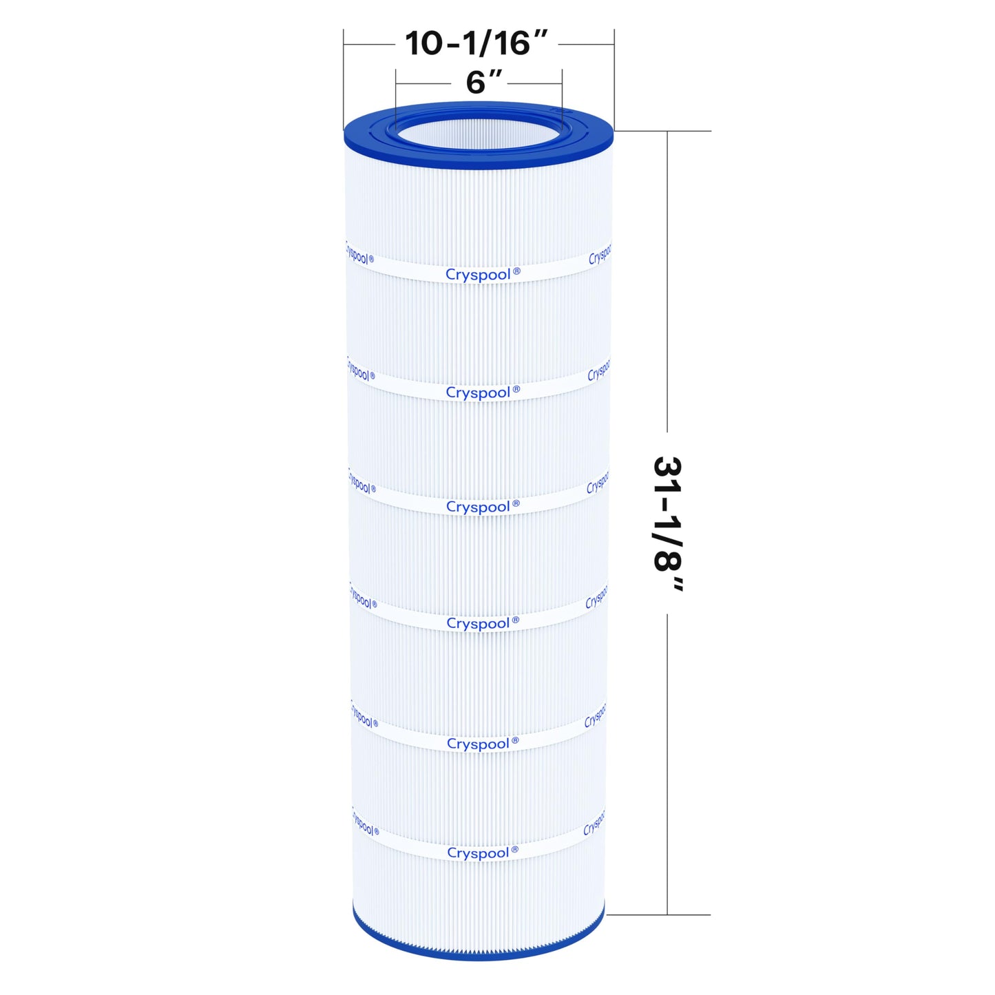 Cryspool® 09032 Compatible with Clean & Clear 200, CC200, PAP200, R173217, C-9419, FC-0688, 59054400, Aladdin 29902, 200 Sq. Ft Pool Filter Cartridge, 1 Pack