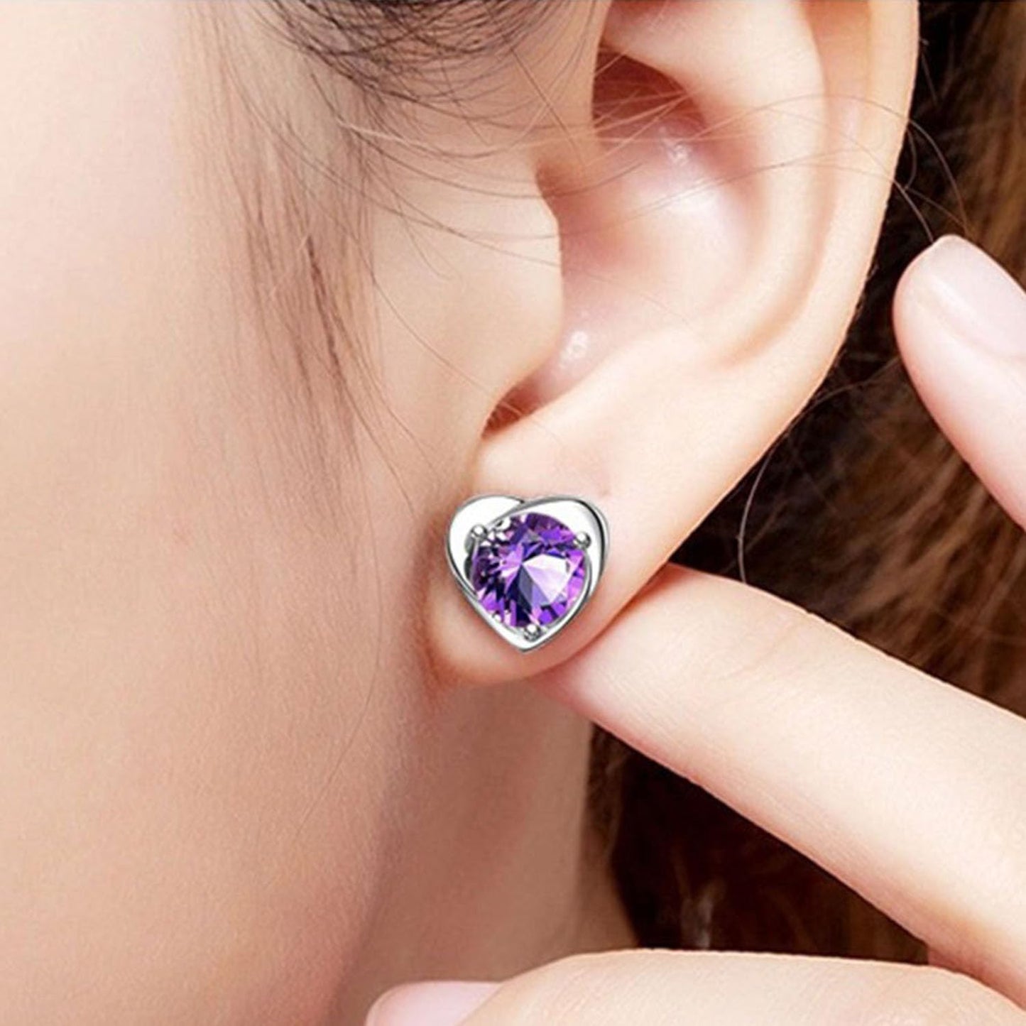 Lymphatic Earrings for Women Halolux Lymphvity Germanium Drainage Therapy Negative Ion Lymph Detox Earrings Jewelry (purple)
