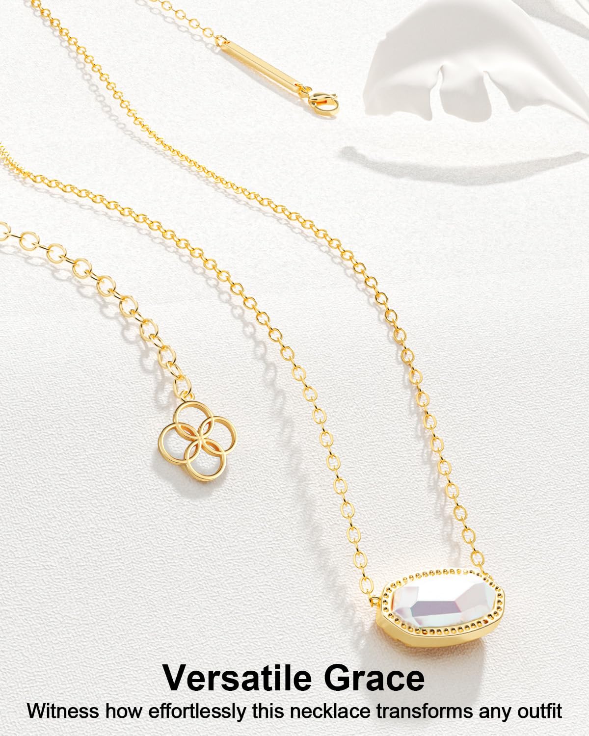 AICase 18K Gold Plated Pendant Necklace for Women,Fashion Jewelry,Anniversary Birthday Gifts for Women/MoM/Sister/Friends/Her/Wife/Grandma/Coworker Mother's Day gifts for MoM