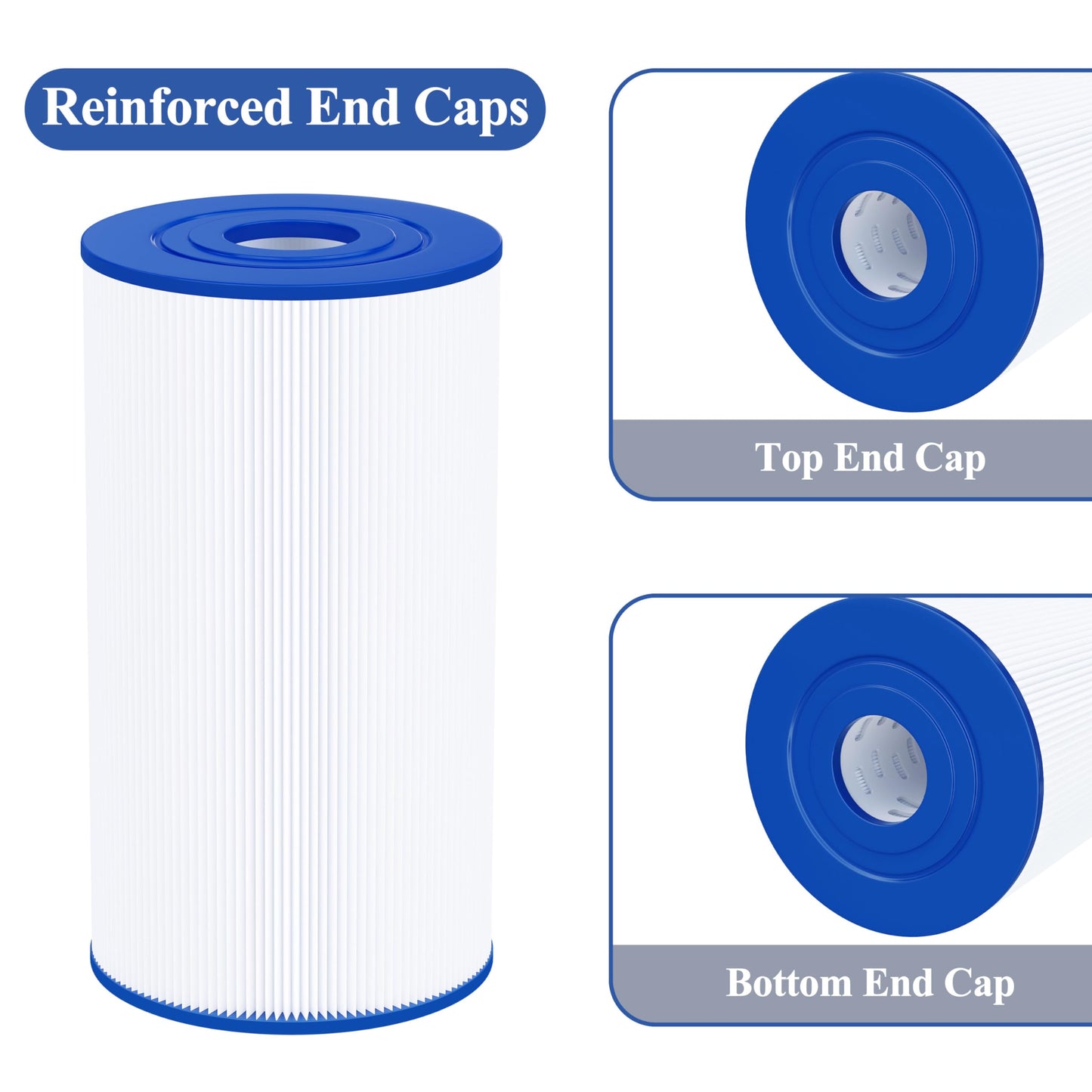 Cryspool® 06016 Filter Compatible with PWK30, C-6430, Watkins 31489, FC-3915, P/N0969601, 71825, 73178, 73250, 30 Sq. Ft Spa Filter Cartridge, 3 Pack