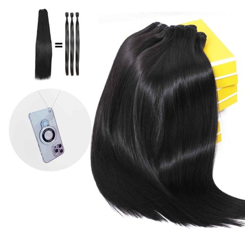 Urbeauty Raw Bundles Human Hair, No Tangle Shedding, Keep Texture Silky Soft after 89 Times Washes, 16A Indian Bundles Triple Lifespan Chemical Free Unprocessed Natural Raw Hair