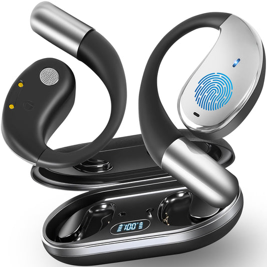 AI Language Translation Earbuds Real Time, Audifonos Traductores Inglés Español, Translator for 144 Languages & Accents, 3-in-1 Translating Headphones with Charging Case, For iOS/Android (Matte Black)
