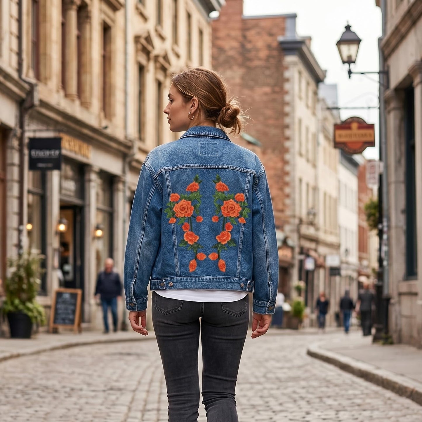 6PCS Peony Flower Embroidery Patches Large Floral Sew On Applique Patches for Women Wedding Dress Jacket Jeans Bag Shoes Decorative Repair Patch DIY Craft Embellishments 3D Design