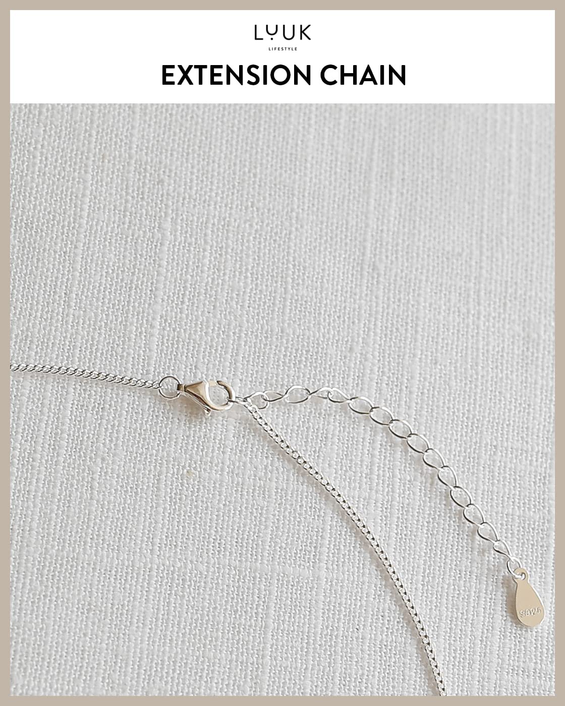 LUUK LIFESTYLE Necklace in 925 sterling silver with turtle pendant, HAPPINESS gift card, travel lucky charm, 19” adjustable length, women's festival jewelry, fashion accessory, marine motif, silver