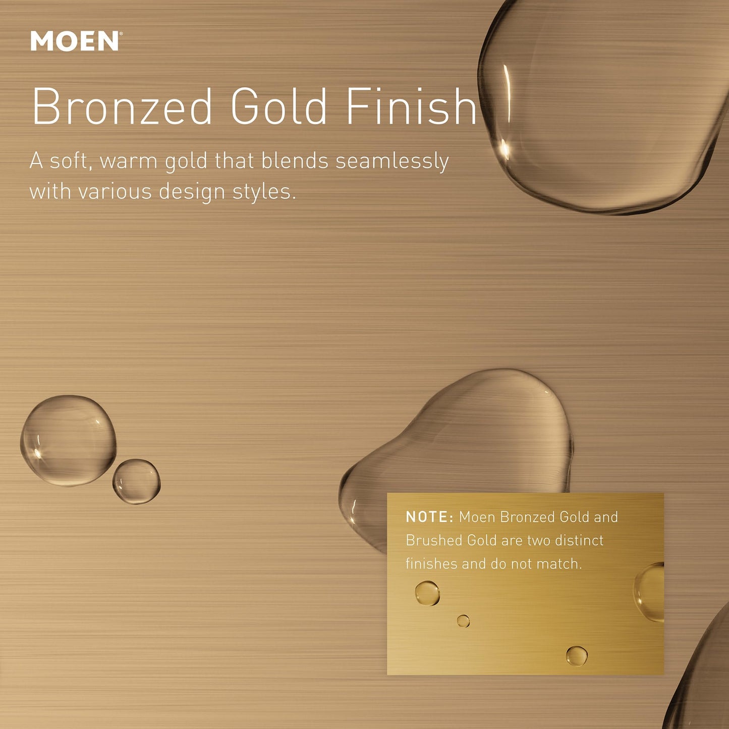 Moen Nolia Bronzed Gold One-Handle Single Hole Spring Kitchen Faucet with Pull Down Sprayer and Soap Dispenser, 87886BZG