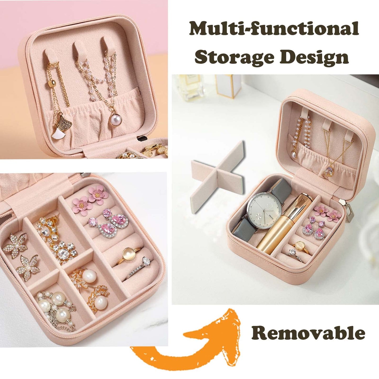 CIPIDI Travel Jewelry Case Bridesmaid Gifts Box,12 Pack Small Jewelry Box Mini Jewelry Organizer,PU Leather Portable Earring Storage Box for Women Girls Bridesmaid Proposal Gifts