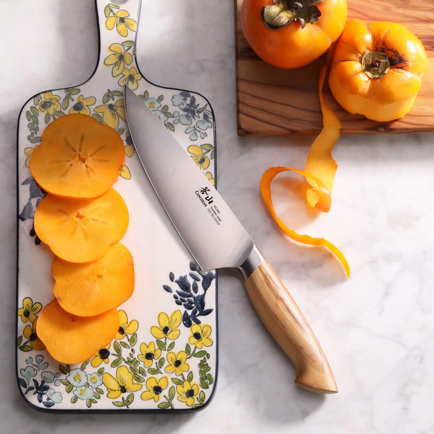 Cangshan OLIV Series 6-Inch Chef's Knife, Forged Swedish 14C28N Steel, 501578