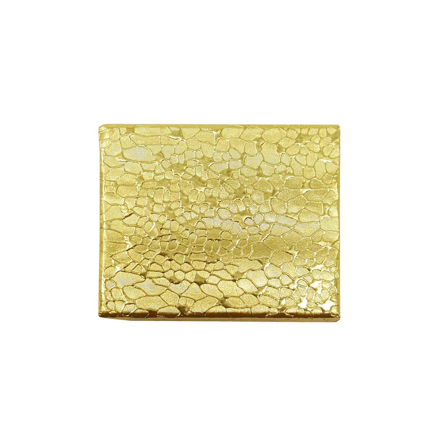 MOOCA 100 Pcs Cotton Filled Cardboard Paper Gold Jewelry Box Gift Case, Number 11, 2 1/8 x 1 5/8 x 3/4 in, Gold Color
