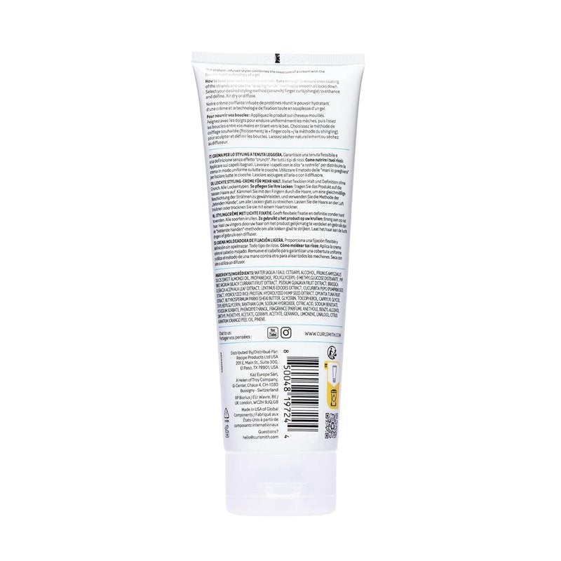 Feather Light Protein Cream - Flexible Hold Curl Cream for All Curl Types | Vegan & Cruelty-Free (8 oz)