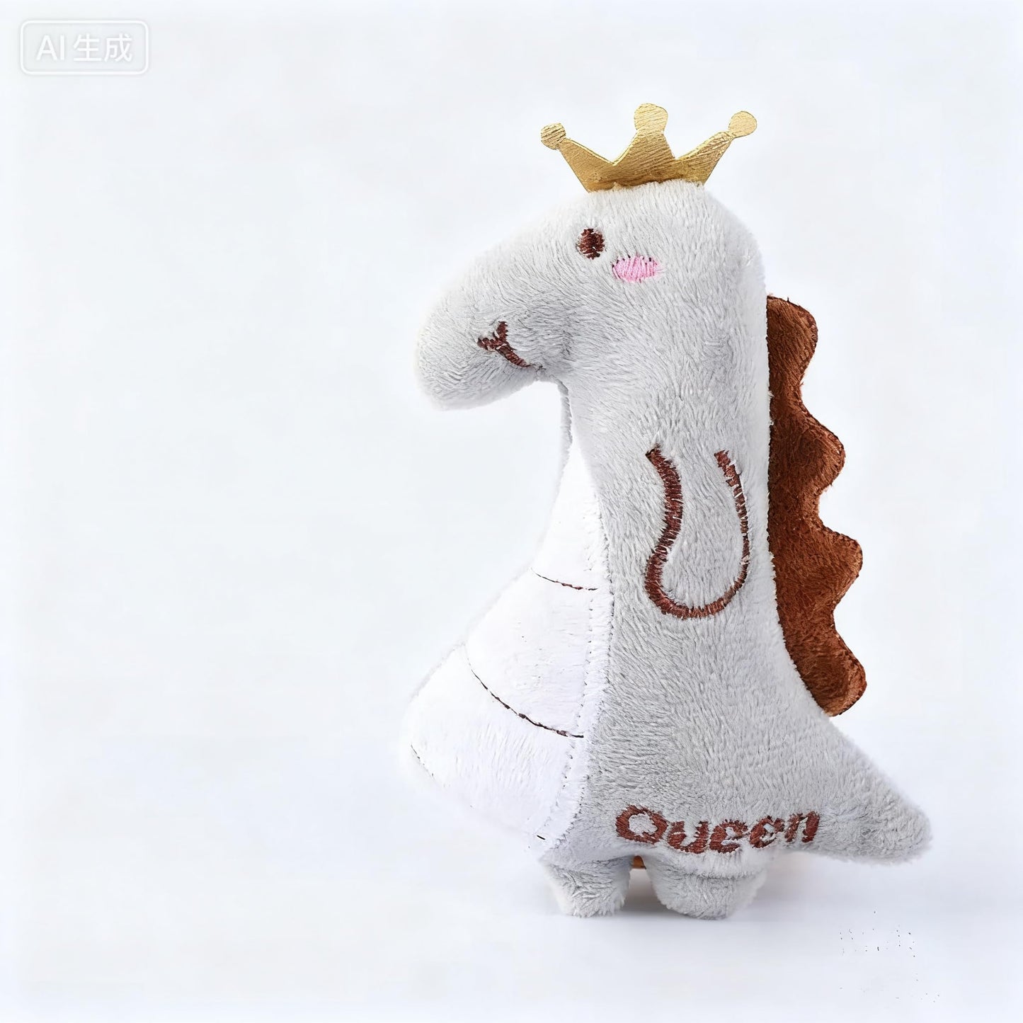 Cat Toy Interactive Toy Plush Kittens Kitty Dinosaur Shaped Toy, White Cat Chew Catnip Toy Indoor Dinosaur Toys for Cats （4.7 inch - 1pcs - GREY0015