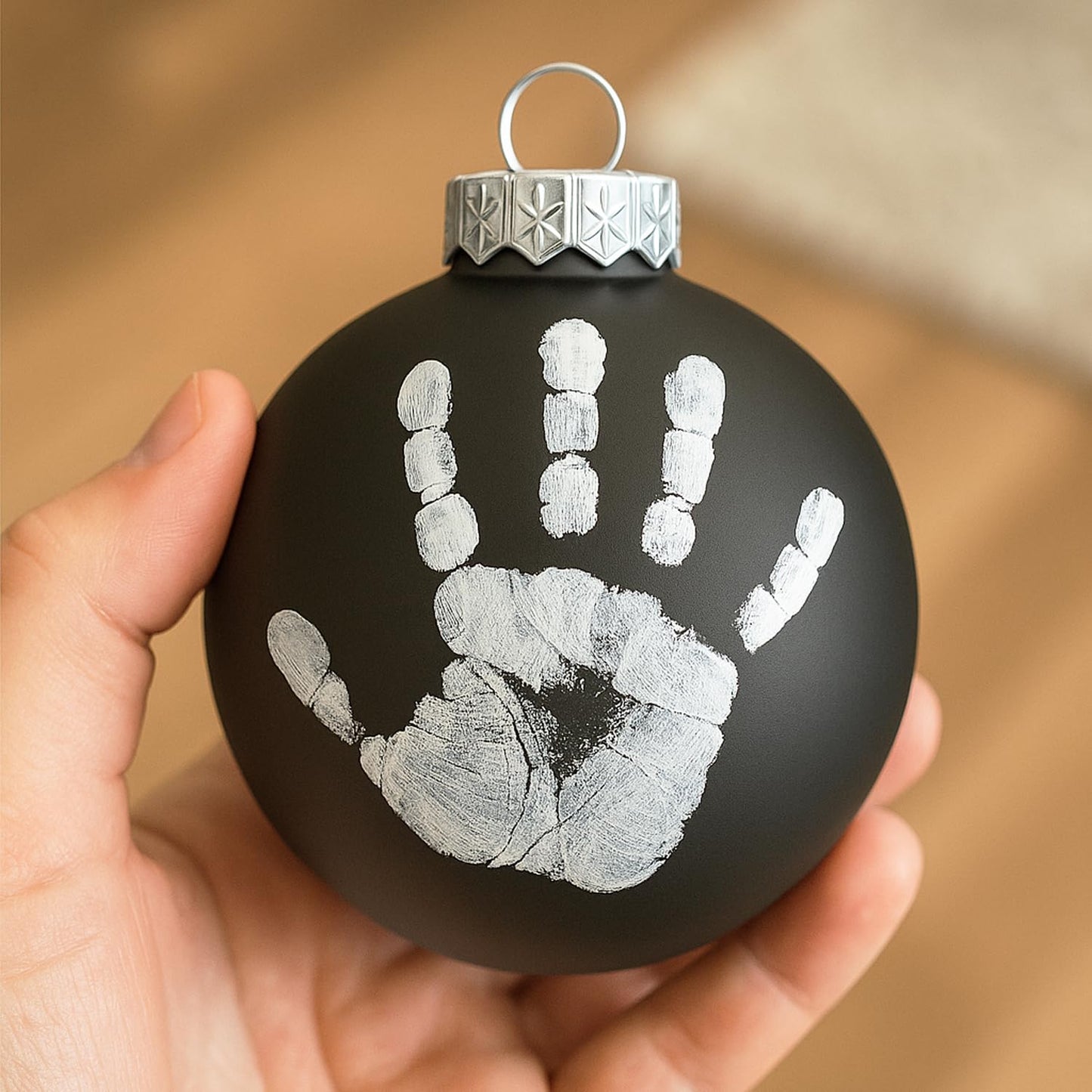 SLEETLY 12pc Matte Black Christmas Ball Ornaments – Plastic DIY Paintable Blank Plain Ornaments, Personalize Holiday Crafts for Kids & Adults - Decorate with Paint, Glitter, Stickers & Markers, 3.15"