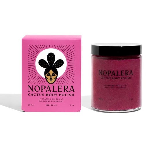 Nopalera Hibiscus Cactus Flower Exfoliant - Exfoliating Face & Body Scrub, 3-in-1 Cleanser, Exfoliator, & Moisturizer, Vegan, Cruelty-Free, Natural Floral Scent, Dye Free, 6 oz.