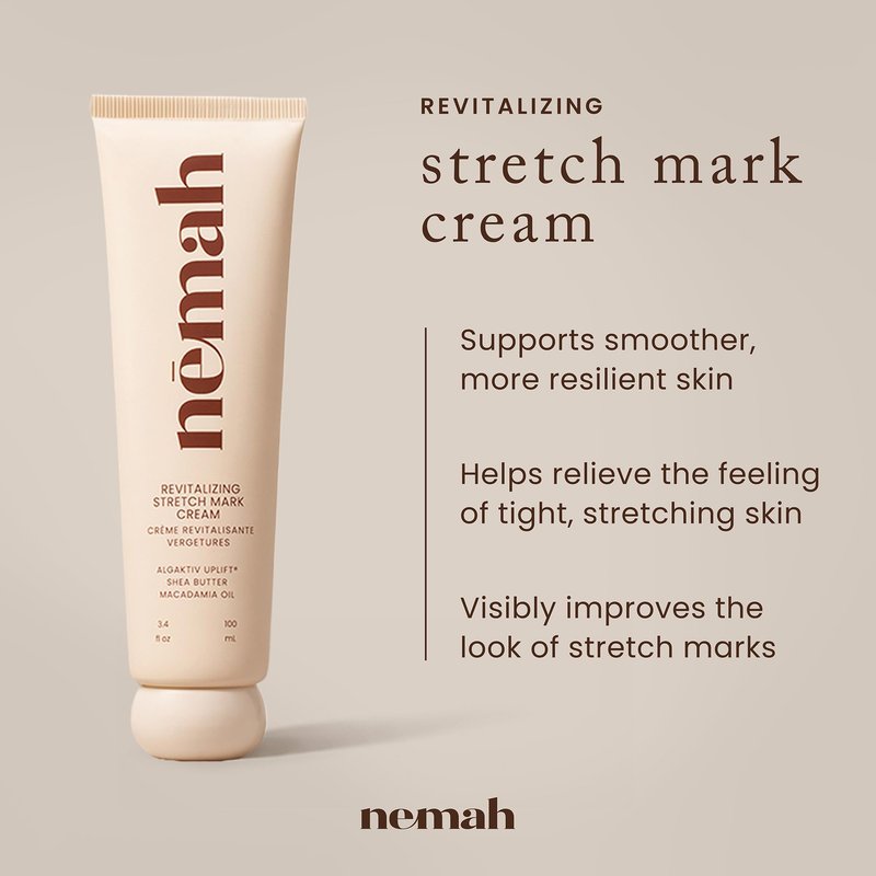 Nemah - Stretch Mark Cream for Pregnancy - Pregnancy Stretch Mark Prevention & Reduction
