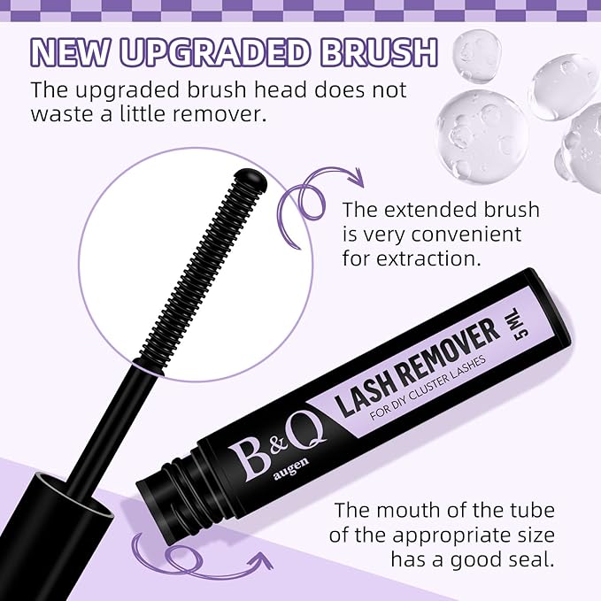 B&Qaugen Bunny Lash Clusters Kit Manga Lashes CC Curl Wispy Natural Invisible Band Eyelash Clusters, Waterproof DIY Lash Extensions at Home, Wet Look for Cosplay & Daily Wear (Lash Kit-Anime 05)